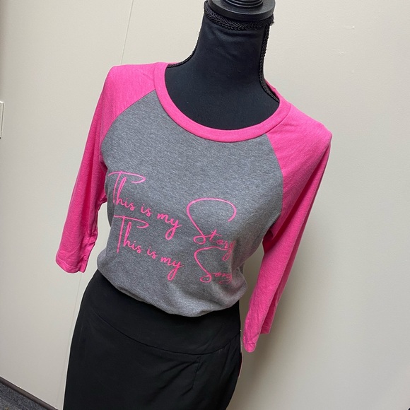 This is my story this is my Song 3/4 sleeve tshirt - Picture 3 of 4